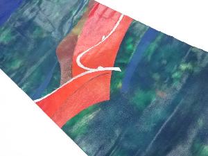 抽象模様織り出し名古屋帯